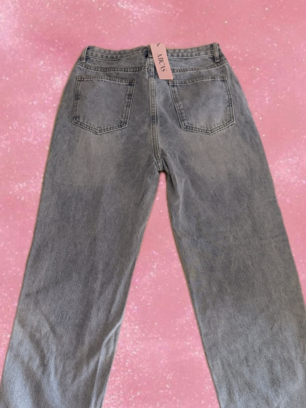 Mica's Women's Straight Leg Jeans in Washed Gray